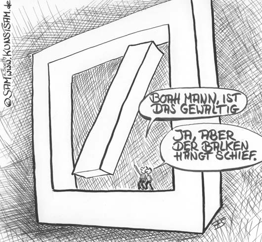 Die Deutsche  Bank - Karikatur